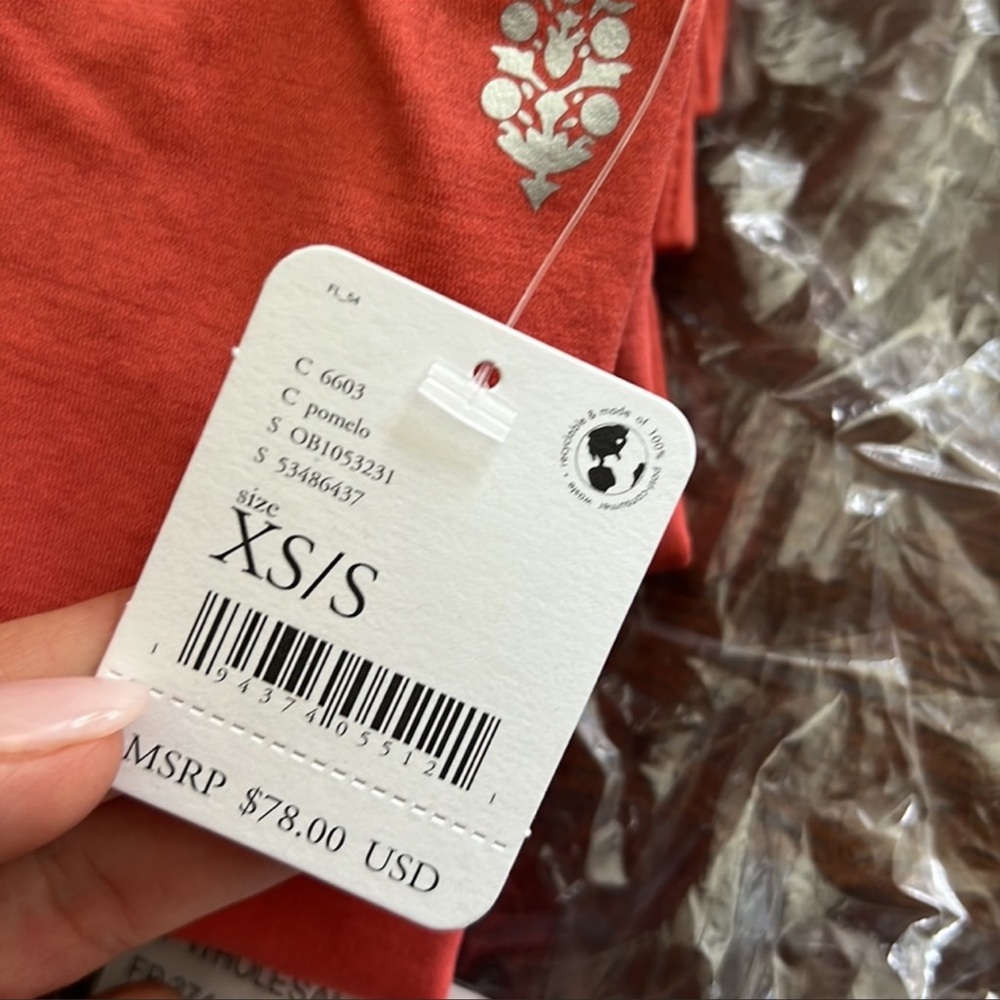 NWT Free People Movement HighRise 7/8 Good Karma Legging Pomelo XS/S - Picture 10 of 12